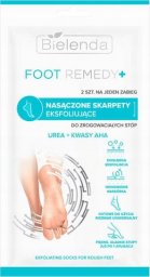 Bielenda Bielenda Foot Remedy+ Nasączone Skarpety eksfoliujące do zrogowaciałych stóp - na 1 zabieg  1op.-2szt