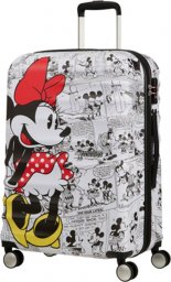 American Tourister Średnia walizka AMERICAN TOURISTER MINNIE COMICS WHITE 85670 Multikolorowa