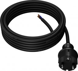 AWTools AWTOOLS PRZEWÓD Z WTYCZKĄ 1,5m 2x1,0 CZARNY H05VV-F