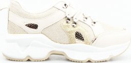 Seastar Sneakersy z mieniącą się siateczką złote-38