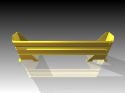 Metal/Emtul Podwójna osłona krańcowa (Regał 2700mm)