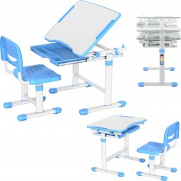 Mozos Biurko dziecięce krzesło z regulacją (DC-SET-BLUE)
