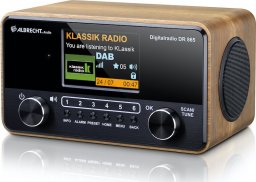 Radio Albrecht DR 865 Senior Digitalradio drewno-czarny