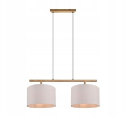 Lampa wisząca DELIGHT Trio Korba 301200201 lampa wisząca zwis 2x60W E27 drewno
