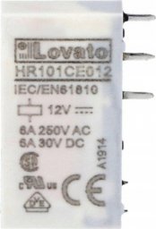 Przekaźnik interfejsowy elektromagnetyczny, sterowanie 24VDC, 1C/O, 6A, HR101CE024