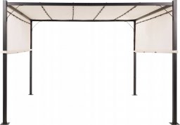 Beliani Pawilon ogrodowy LED 310 x 310 cm beżowy PARGA!