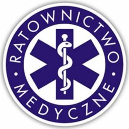 Polska Firma Naklejka RATOWNICTWO MEDYCZNE na szybę 8 cm (klejona od wewnątrz)