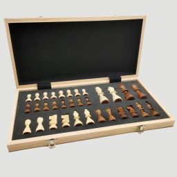 W&K DUŻE PREZENTOWE MAGNETYCZNE SZACHY DREWNIANE 39cm