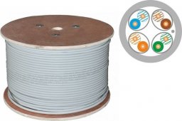 Alantec Kabel U/FTP A-LAN KIF6ALSOH500D (U/FTP; 500m; kat. 6a; kolor szary)