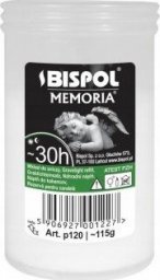 Bispol Wkład do zniczy parafinowy biały prasowany 30h
