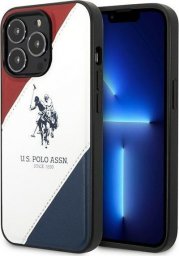 U.S. Polo Etui US Polo do iPhone 14 Pro Max 6,7" biały/white Tricolor Embossed