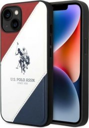 U.S. Polo Etui US Polo do iPhone 14 6,1" biały/white Tricolor Embossed