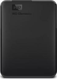 Dysk zewnętrzny HDD WD Elements Portable 1TB Czarny (WDBUZG0010BBK-WESN)