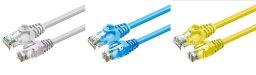 ZOY ZOY 3 Kable Sieciowe Ethernet 0,5m Cat. 6a UTP CCA Szary + Niebieski + Żółty