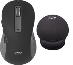 Mysz ZOY Mysz ZOY bezprzewodowa ZMS88 + Podkładka ZOY żelowa czarna ZMP25