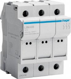 Hager Modułowa podstawa bezpiecznikowa 3P 25A 500V LSN403 8.5x32
