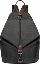 Accessorize Me Czarny Plecak Damski Miejski Canvas Havani