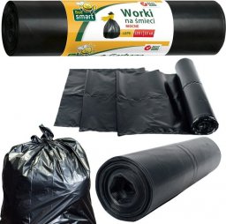 Bee Smart Worki na śmieci odpady MOCNE czarne 120l LDPE x10