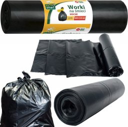Bee Smart Worki na śmieci odpady MOCNE czarne 160l LDPE x10