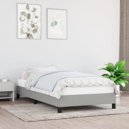 vidaXL vidaXL Rama łóżka, jasnoszara, 80 x 200 cm, tapicerowana tkaniną