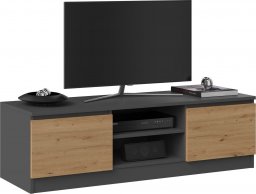 Topeshop Szafka RTV 120x40xH36 antracyt/artisan