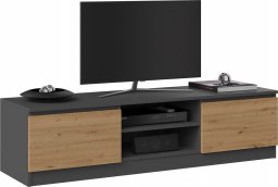 Topeshop Szafka RTV 140x40xH36 antracyt/artisan