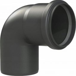 Almeva STARR Kolano 87° DN80 UV Stabilne Czarne