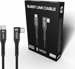 Vortex Virtual Reality Zestaw kabel 10m USB-C + haczyki podwieszające kabel | Oculus Quest 2