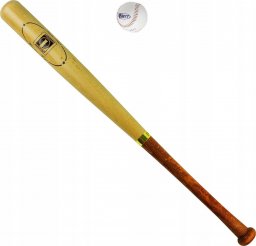 Lucio Londero Drewniany Kij Baseballowy 75 cm z Piłką do Baseballa