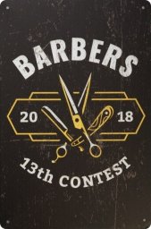 Activeshop TABLICA OZDOBNA BARBER B038