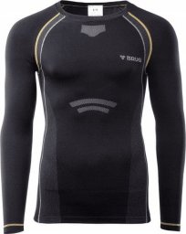 Brugi Bielizna termoaktywna męska bluza 4RC3 czarna rozmiar S/M