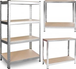 Plonos Regał metalowy magazynowy 150 x 75 x 30 470000