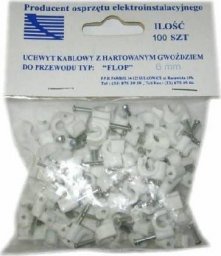 Trytyt Flop 6 (100 szt.) uchwyt kablowy z gwoździem