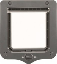 Trixie Drzwiczki dla kota 2-Way, 20 × 22 cm, szare