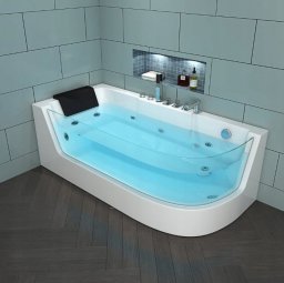 Wanna Home Deluxe Jednoosobowa wanna z hydromasażem 170x80x59