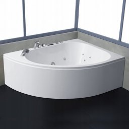 Wanna AWT Narożna Wanna Z Hydromasażem 180/130 z Baterią