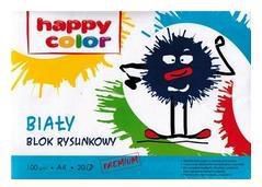 Happy Color Blok rysunkowy A4 20k biały 