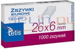 Tetis Zszywki biurowe 26/6