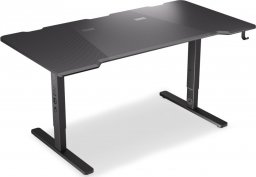 Biurko Endorfy Biurko Endorfy Atlas L Czarne 150 cmx78 cm + Uchwyt na monitor Atlas Single