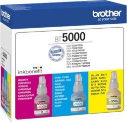 Tusz Brother Zestaw tuszy Brother BT5000CLVAL kolorowy