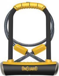 OnGuard Zapięcie rowerowe PitBull Mini LS 8007DT + linka (ONG-8007DT)