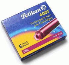 Pelikan Naboje krĂłtkie TP/6 rĂłĹĽowe