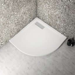Brodzik Ideal Brodzik ekstra plaski 80x80 cm - ćwierć koła - UltraFlat New - biały - Standard
