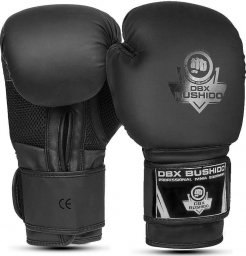 DBX BUSHIDO Rękawice bokserskie treningowe Czarny Mat z systemem Active Clima B-2v12 16oz (2414)