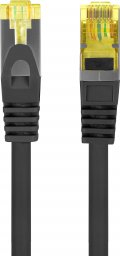 Lanberg Patchcord kat.6a S/FTP LSZH CU 2m fluke passed czarny