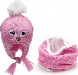 YO CZAPKA I KOMIN KOMPLET ZIMOWY 42-44 DWUWARSTWOWY ANIMAL