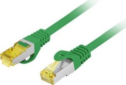 Lanberg PATCHCORD KAT.6A S/FTP LSZH CU 0.5M ZIELONY FLUKE PASSED LANBERG