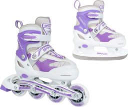 Rolki Spartan Sport SPARTAN Inliner z wymienną płozą regulowane fioletowe r. 38-41