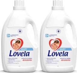 Lovela 2x hipoalergiczne mleczko do prania ubranek niemowlęcych i dziecięcych do kolorów 4,5l