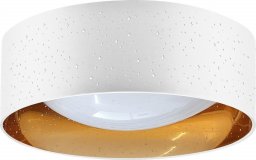 Lampa sufitowa Polux Lampa sufitowa z abażurem Tuluza 323163 LED 18W 4K biała złota